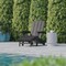 Flash Furniture Gray Adirondack Chairs with Ottoman-Cupholder, 2PK 2-LE-HMP-1044-110-GY-GG - alternate 10